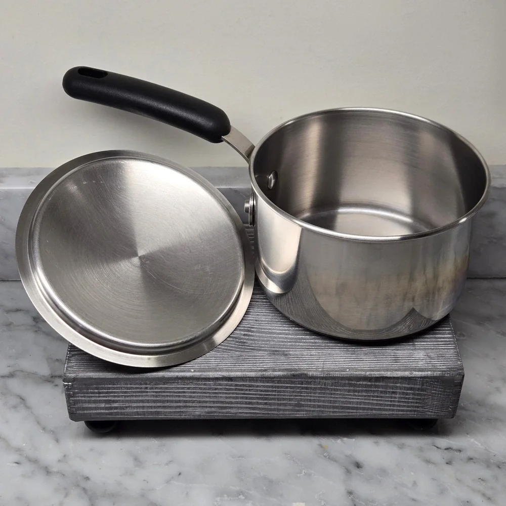 KitchenAid 2 Qt. Saucepan w/ Lid Copper Bottom 18/10 Stainless Steel Pot Quality